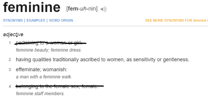 Feminine definition